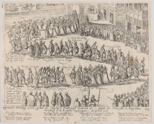 Hochzeitsprozession für die Hochzeit von Elizabeth Stuart, Tochter von James I