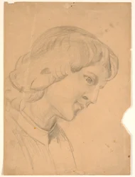 Kopf. Studie für einen Engel