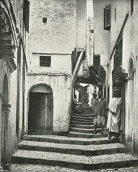 Die Rue de la Kasbah, Algier, Algerien, 1895