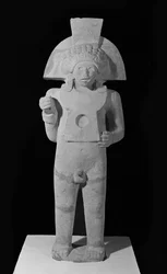 Centeotl, Gott des Maises, Huastecan, ca. 1000-1250 (Kalkstein)