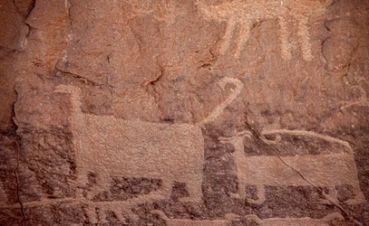 Petroglyphen, Chaco Culture National Historical Park, 2014