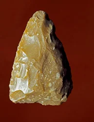 Vorgeschichte: Lithisches Werkzeug der Campignana-Kultur, Gargano, Italien. Chalkolithikum. Verona, Museo Civico di Storia Naturale, Italien
