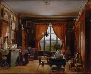 Pierre-Joseph-Guillaume Zimmermann in seiner Wohnung im Square d