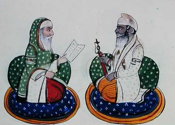 Fakir Nur-ud-din und Sardar Atar Singh, ca. 1890