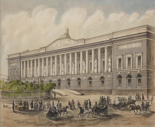 Die Kaiserliche Öffentliche Bibliothek in Sankt Petersburg, 1840er Jahre