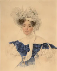 Porträt der Gräfin Varvara Sergejewna Golizyna, geb. Rumjanzewa-Kagulska, Mitte der 1830er Jahre