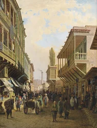 Eine Straße in Tiflis