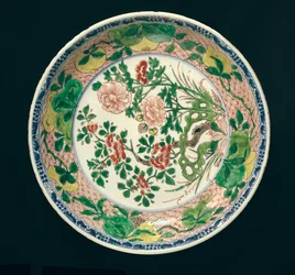 Schale mit Famille-verte-Dekoration, Kangxi-Periode, 1662-1722