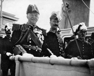 Die Lords der Admiralität bei der Marineparade von 1907, 1908