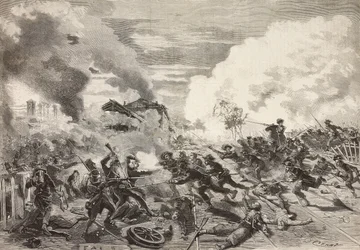 Ankunft der Division von General Fanti, Schlacht von Magenta, 4. Juni