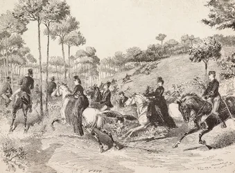 Jagdausflug der Mailänder Jagd