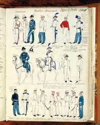 Stadtwachen, Militäruniformen des Königreichs Italien