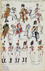 Napoleonische Truppen der Grande Armée