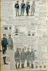 Uniformen der italienischen Armee während des Ersten Weltkriegs, Farbtafel