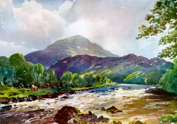 Am Teith in der Nähe von Callander, Perthshire