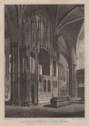 Das Heiligtum von Bischof Waynflete, Gründer des Magdalen College, Oxford, in der Kathedrale von Winchester