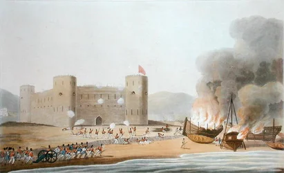 Der Angriff auf das Fort von Luft, 27. November 1809, aus 