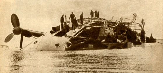 Verlust der H.M.S. Gladiator, 1908