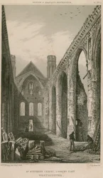 St. Stephanskapelle, Westminster, London, Blick nach Osten