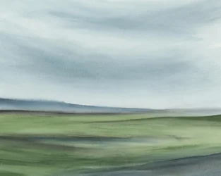 Serene grüne Landschaft