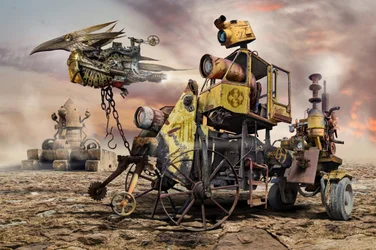 Steampunk-Wüstenexpedition
