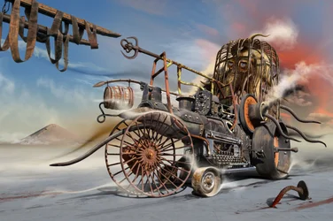 Steampunk Wüstenmaschine