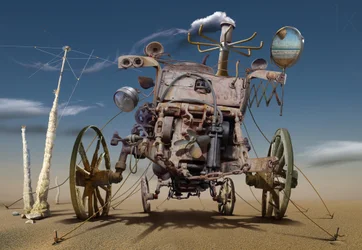 Steampunk-Wüstenmaschine