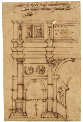 Teilansicht des Konstantinsbogens, Rom