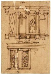 Entwurf für eine Wanddekoration