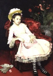 Junge Dame in Rosa