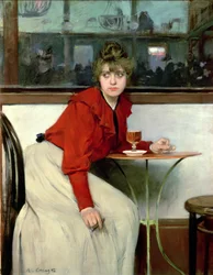 Mädchen in einer Bar