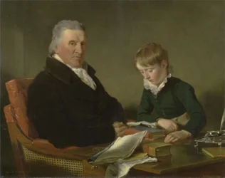 Francis Noel Clarke Mundy und sein Enkel, William Mundy