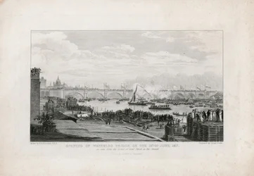 Waterloo Bridge, London, Eröffnung am 18. Juni 1817