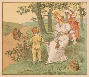 Spaziergang zur Mouseys Hall, um 1883