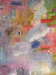 La Fée Électricité, Detail (rechte Seite)