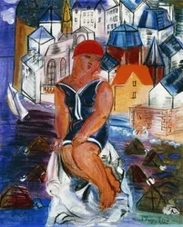 Die kleine Badende in Saint-Adresse