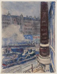 Der Bahnhof Saint-Lazare, um 1903