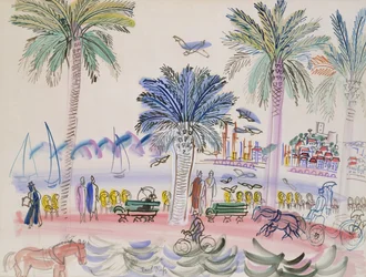 Blick auf Le Suquet, Cannes