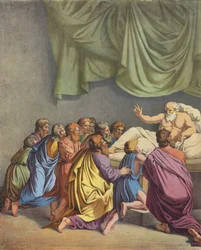 Jakob segnet seine Kinder