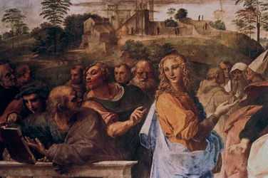 Die Disputation über das Heilige Sakrament (Detail)