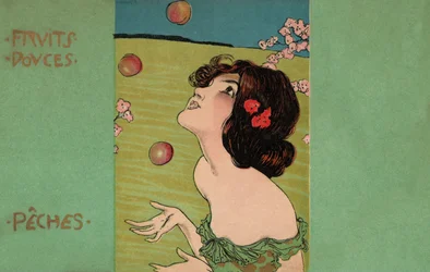 Pfirsiche, ca. 1900 (Illustration)