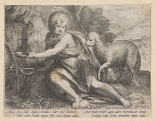 Johannes der Täufer als Jüngling bei einer Quelle