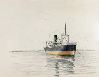 Fracht auf der Gironde-Mündung