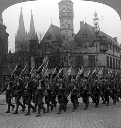 Britische Truppen marschieren in Köln, Deutschland, 1918-1926