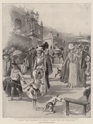 Torheit und Mode in Monte Carlo, auf den Terrassen