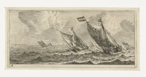 Fähren auf rauer See