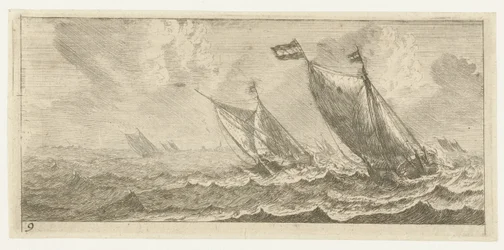 Fähren auf rauer See