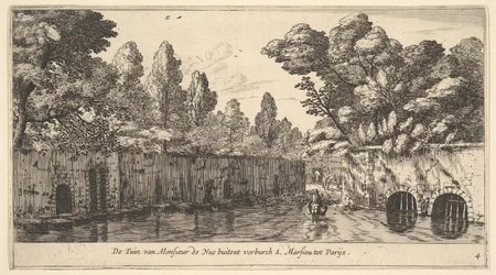 Der Garten von M. de Nue außerhalb des Vororts von S. Marceau bei Paris