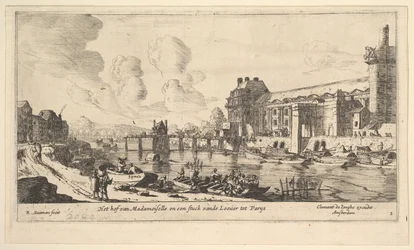 Ansicht des Louvre und der Tuilerien, aus Ansichten von Paris und Umgebung, Platte 1, 17. Jahrhundert