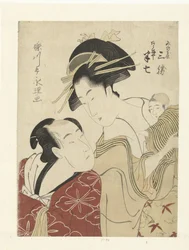 Die Liebenden Akeneya Hanshichi und Minoya Sankatsu